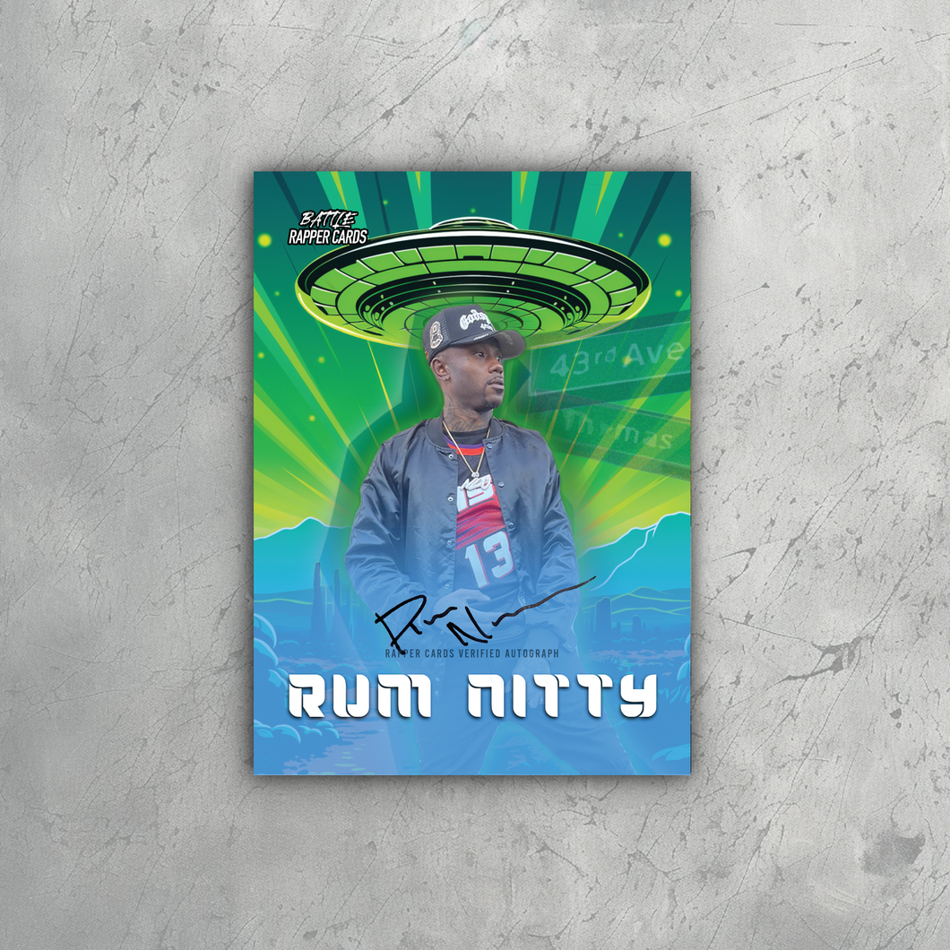 Rum Nitty Autographed Rapper Card (Trading Card)