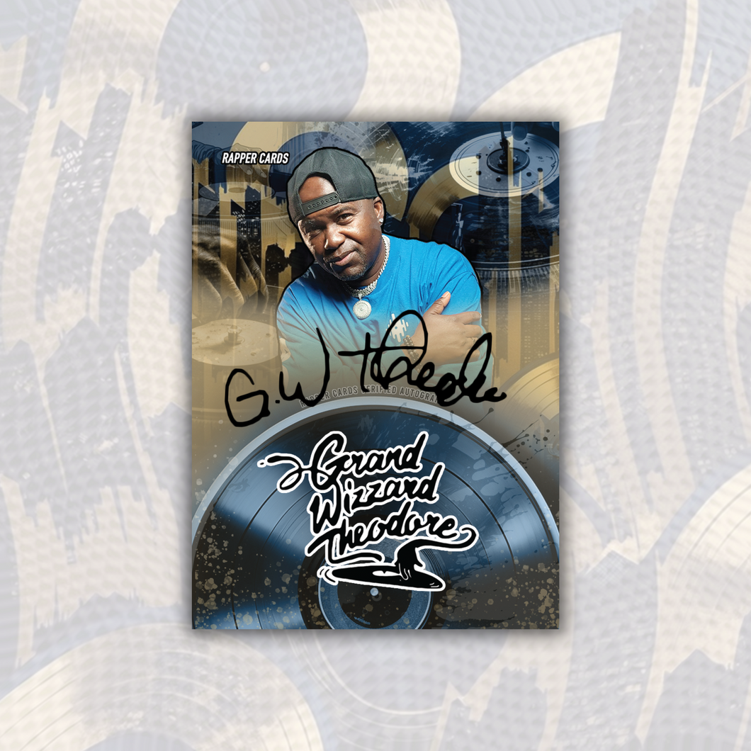 Grand Wizzard Theodore Autographed Rapper Card