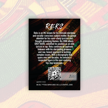 Load image into Gallery viewer, REKS Autographed Rapper Card
