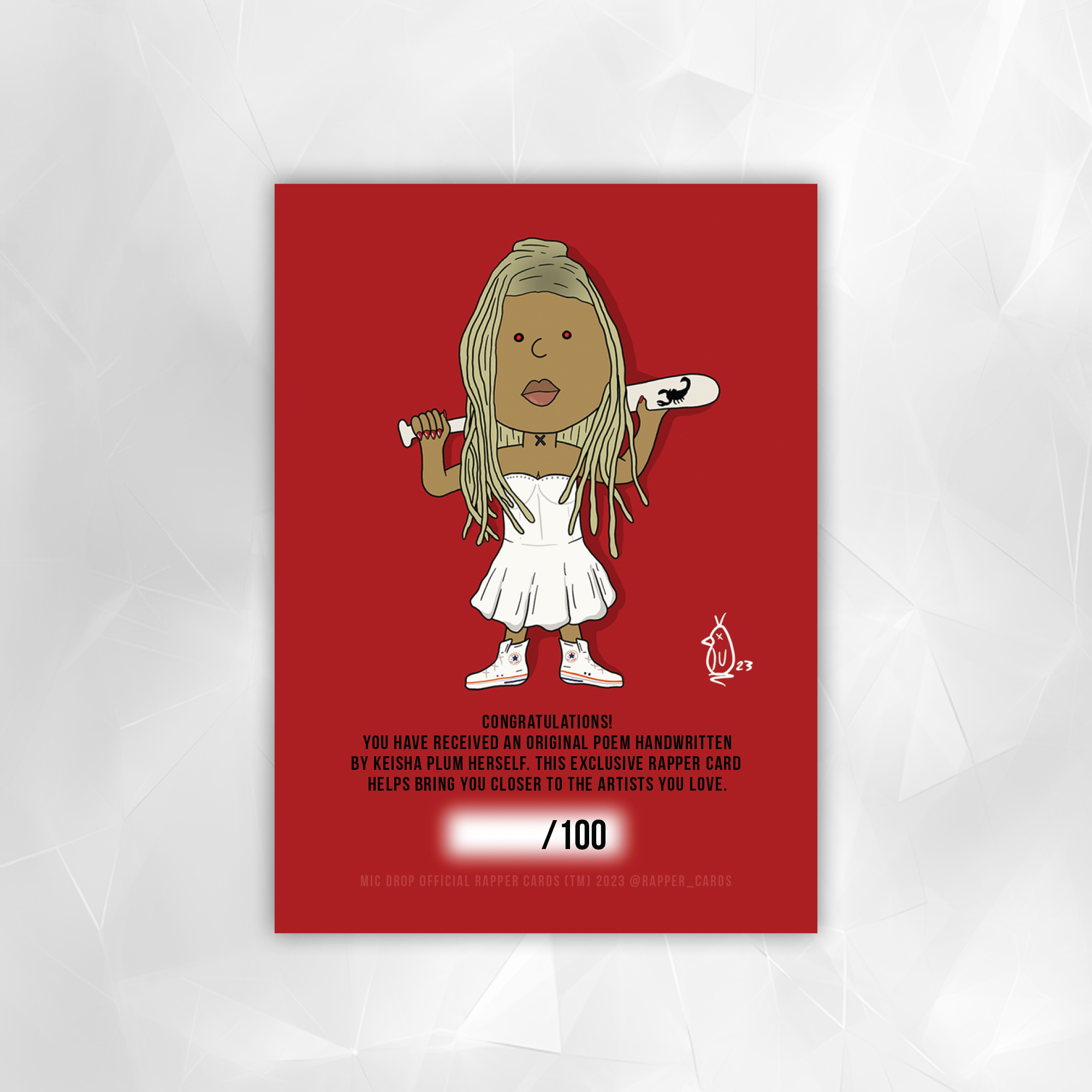 Keisha Plum Original Poem Rapper Card – Rapper Cards