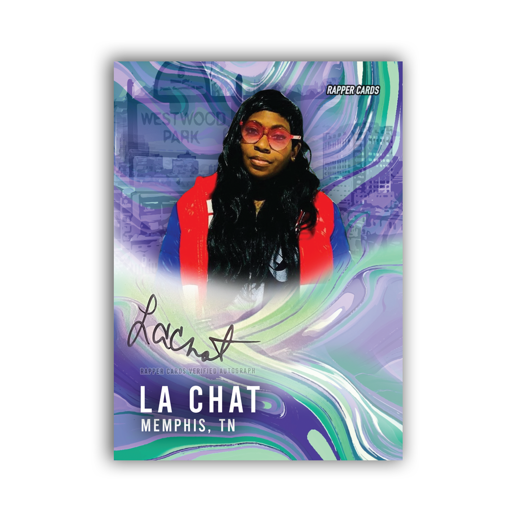 La Chat Autographed Rapper Card