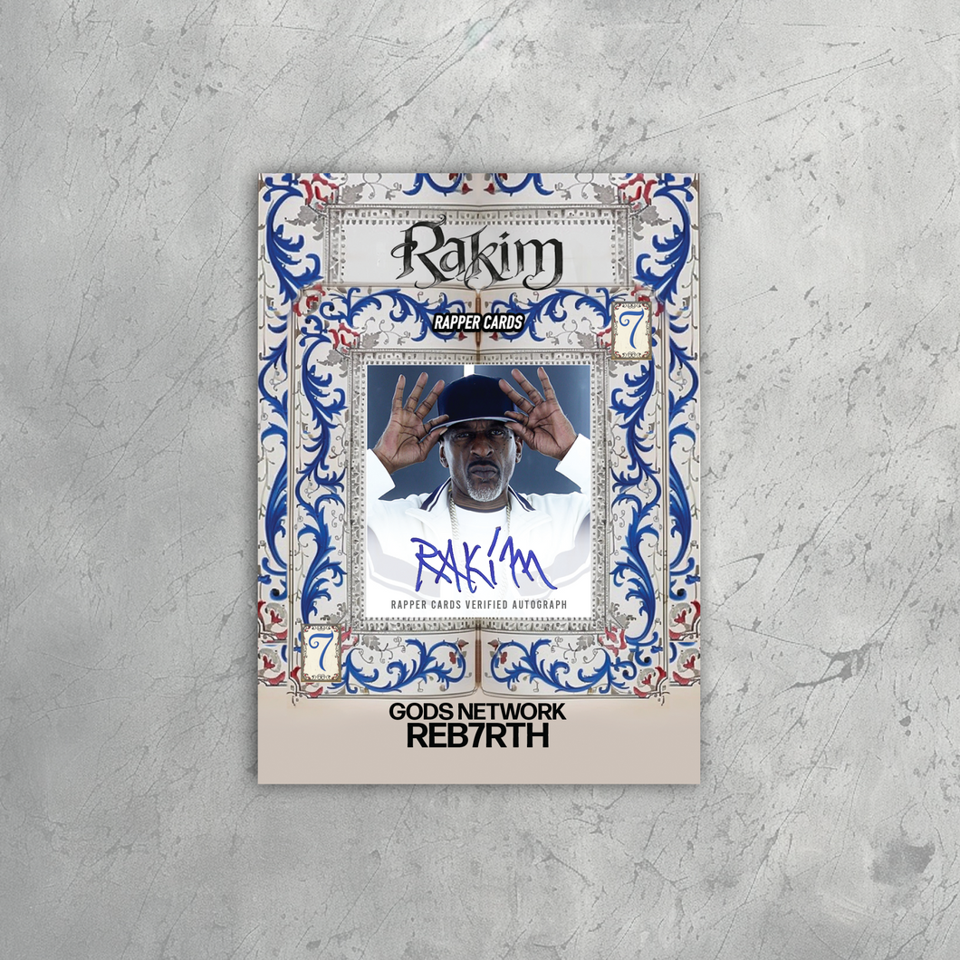 Rakim Autographed Rapper Card (Trading Card)