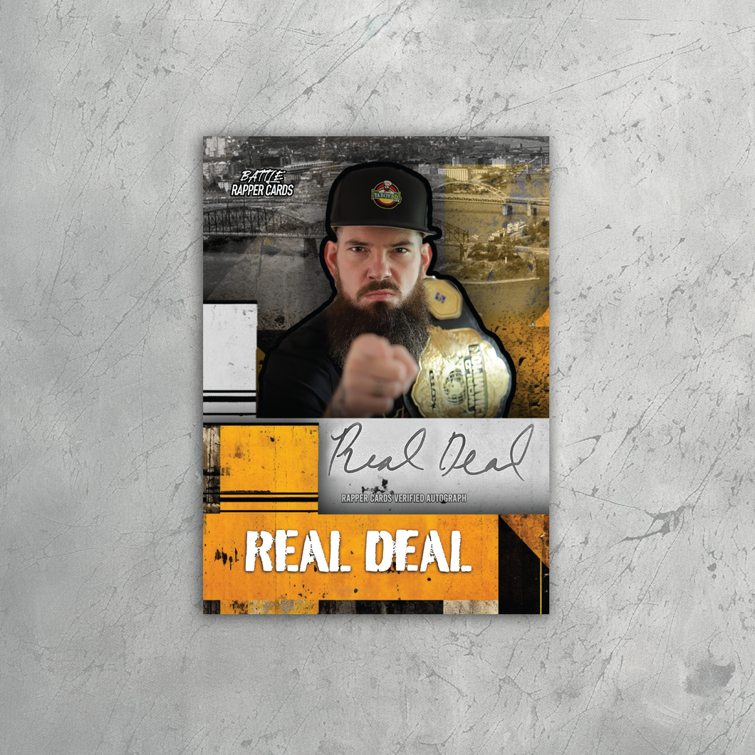Real Deal Autographed Rapper Card