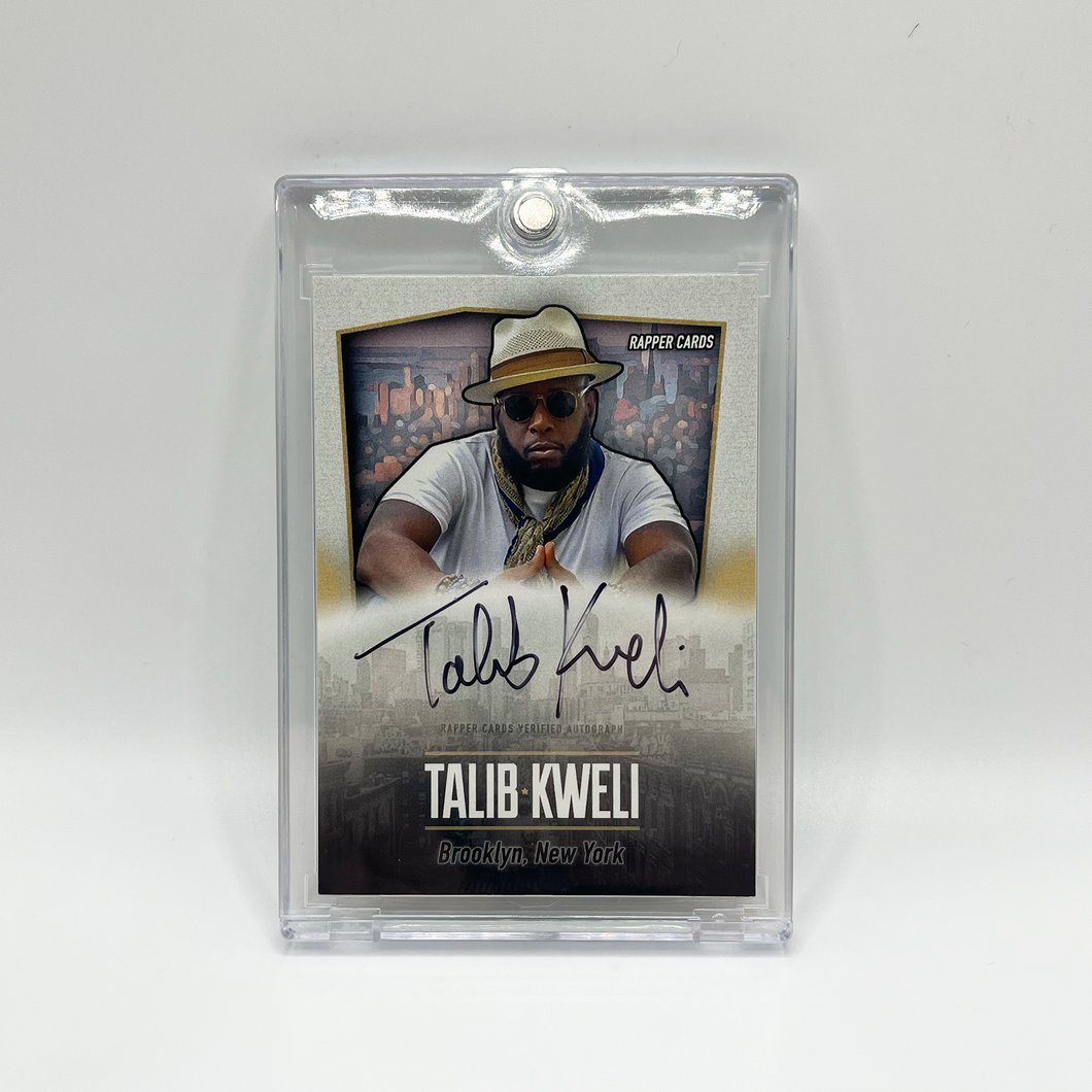 Talib Kweli Autographed Rapper Card