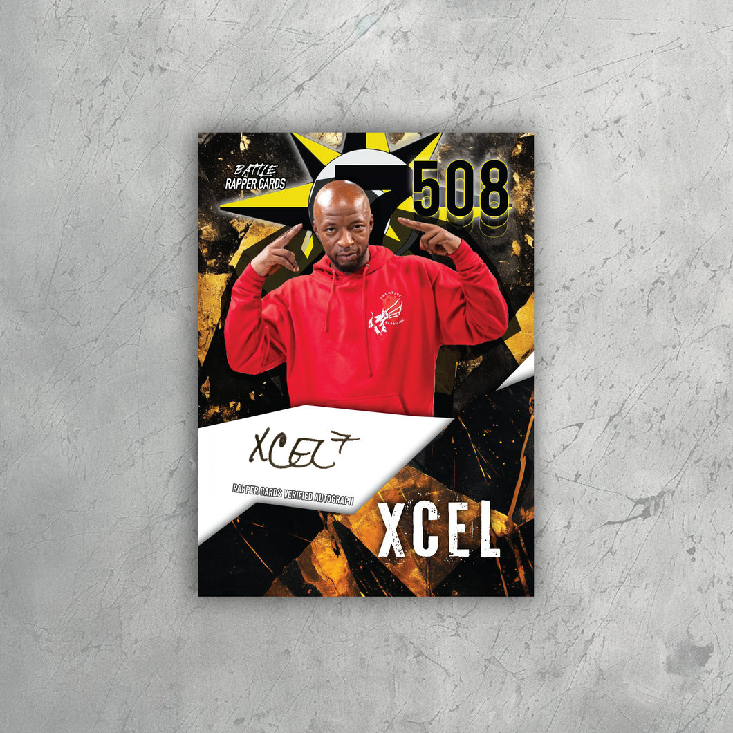 Xcel Autographed Rapper Card (Trading Card)