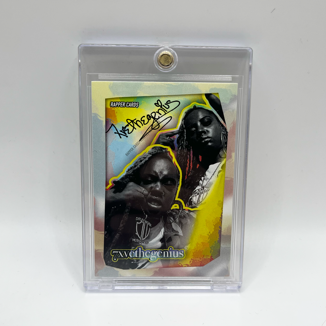 7xvethegenius Autographed Rapper Card