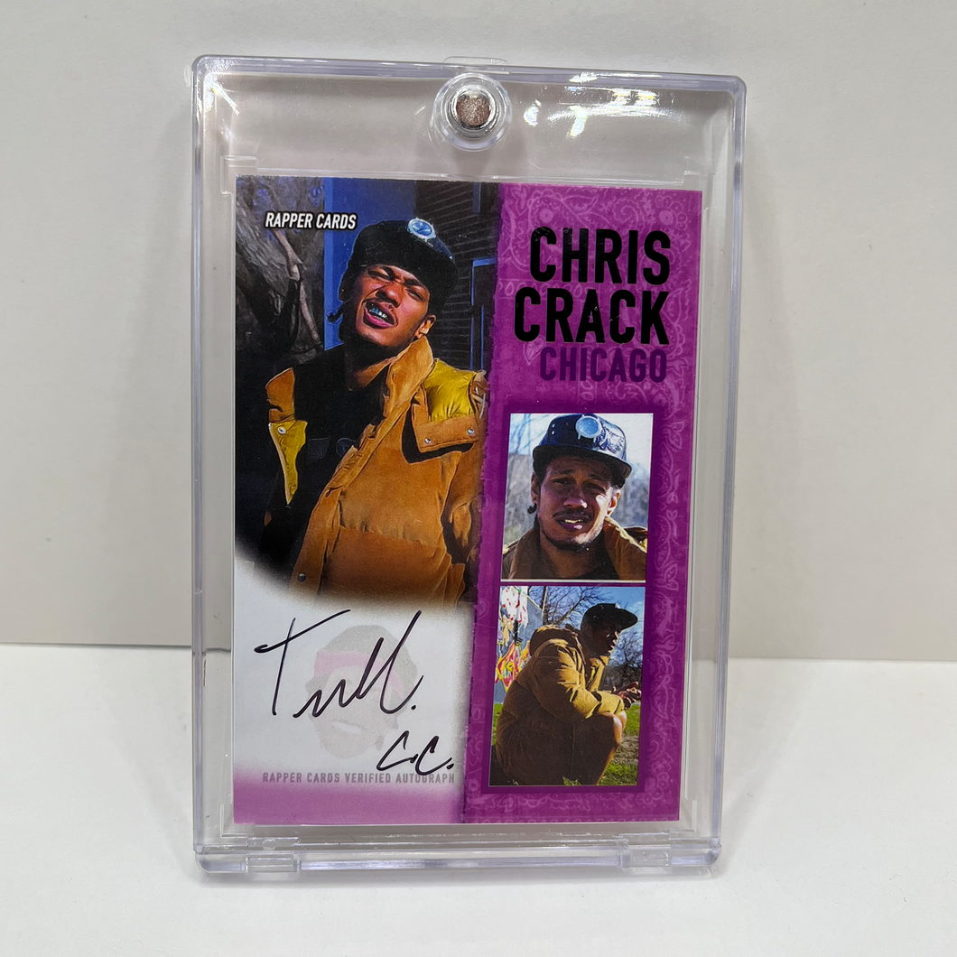 Chris Crack Autographed Rapper Card