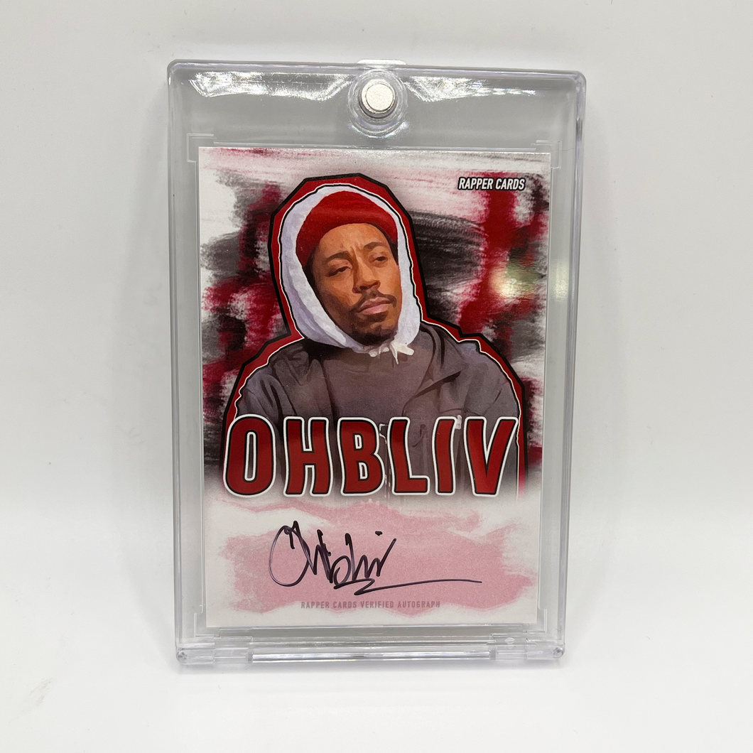 Ohbliv Autographed Rapper Card