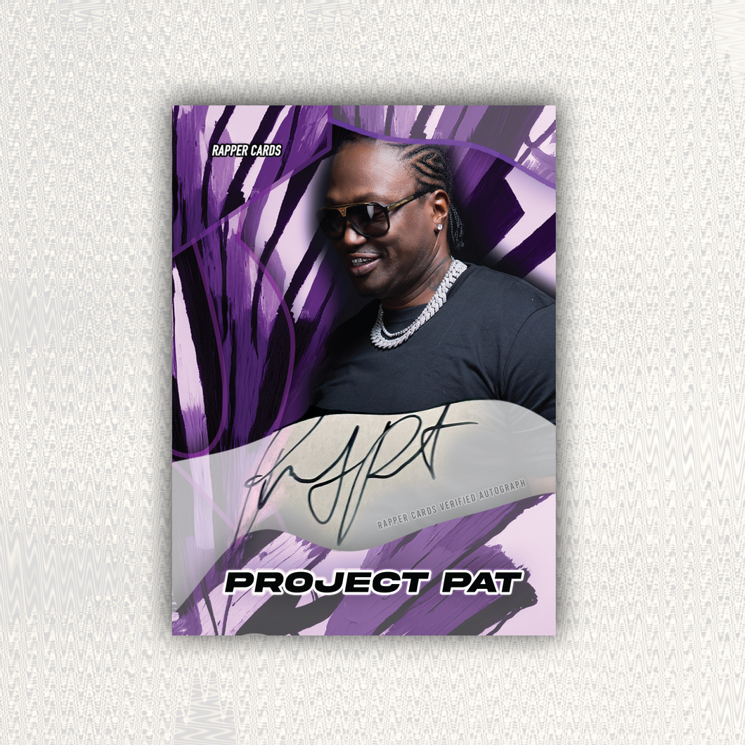 Project Pat Autographed Rapper Card