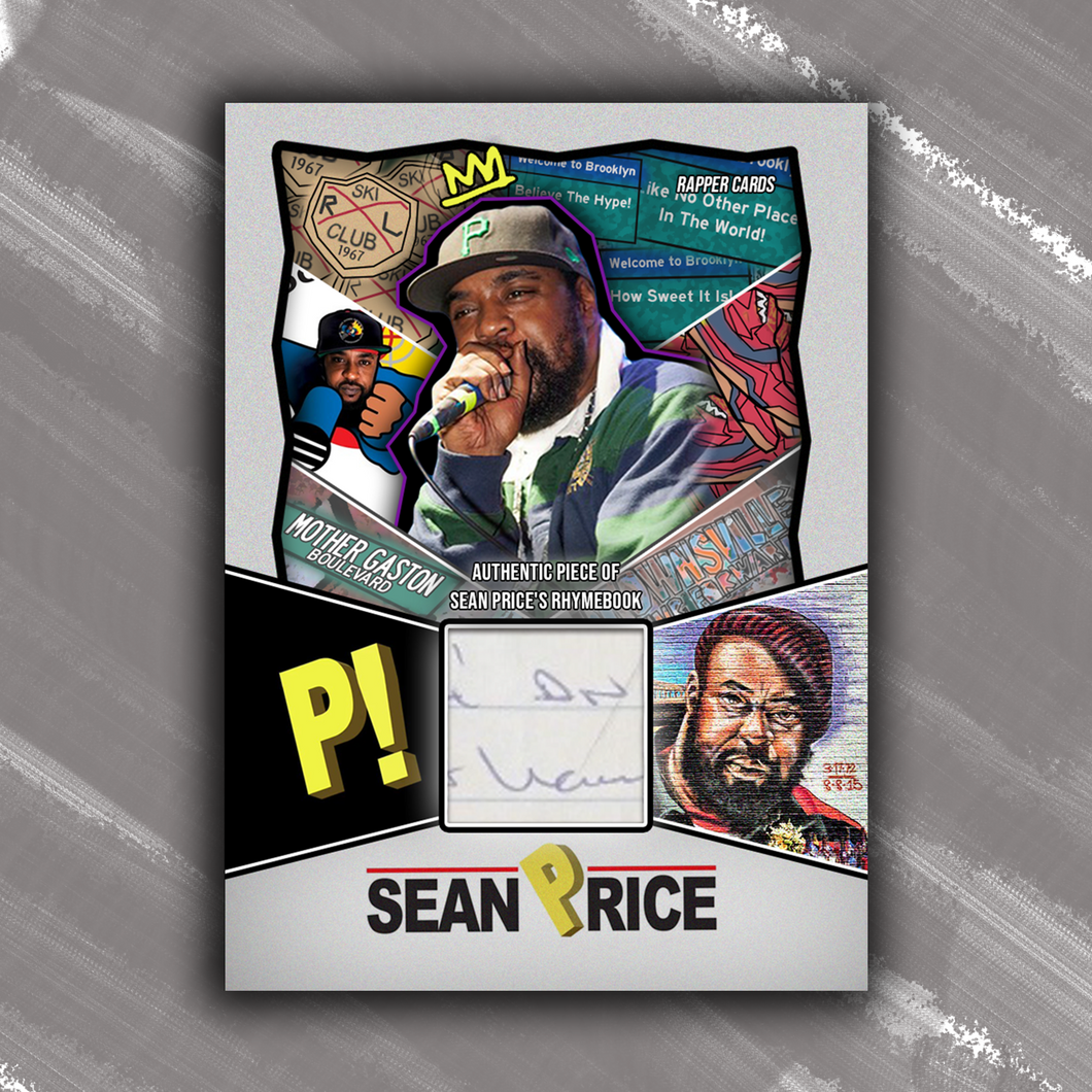 Sean Price Authentic Rhymebook Card