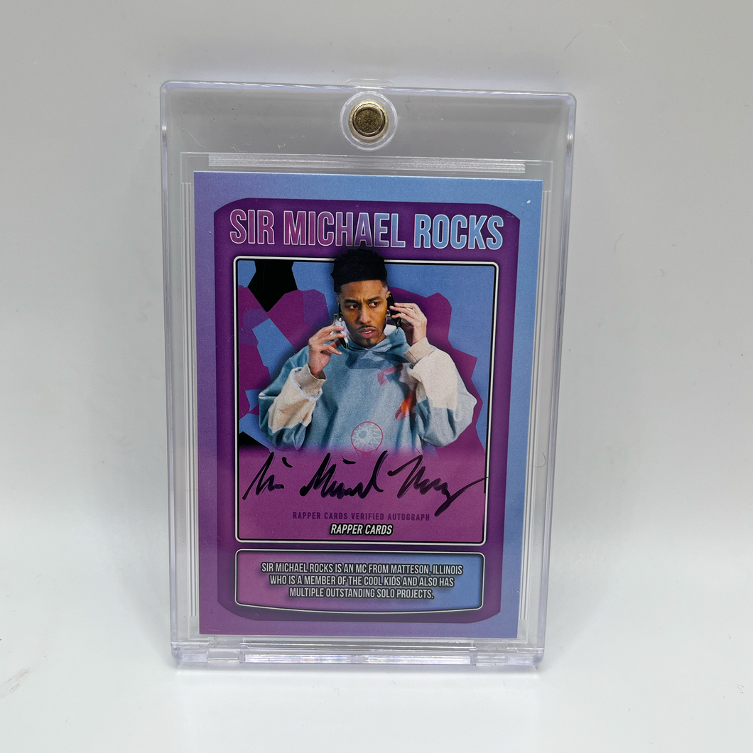 Sir Michael Rocks Autographed Rapper Card
